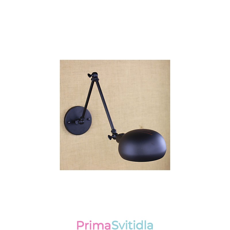 Dlouhé rameno dvojitého vypínače Minimalistická Evropa Personalizované osvětlení retro módního stylu Železná stěna