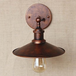 Minimalistická vila v industriálním stylu před kostelem Ulička Nostalgický deštník Červený bronz Dekorativní nástěnné svítidlo