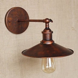 Minimalistická vila v industriálním stylu před kostelem Ulička Nostalgický deštník Červený bronz Dekorativní nástěnné svítidlo