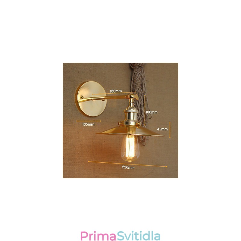 Minimalistický industriální styl vila Nostalgický zlatý deštník před kostelní uličkou zdobená zeď