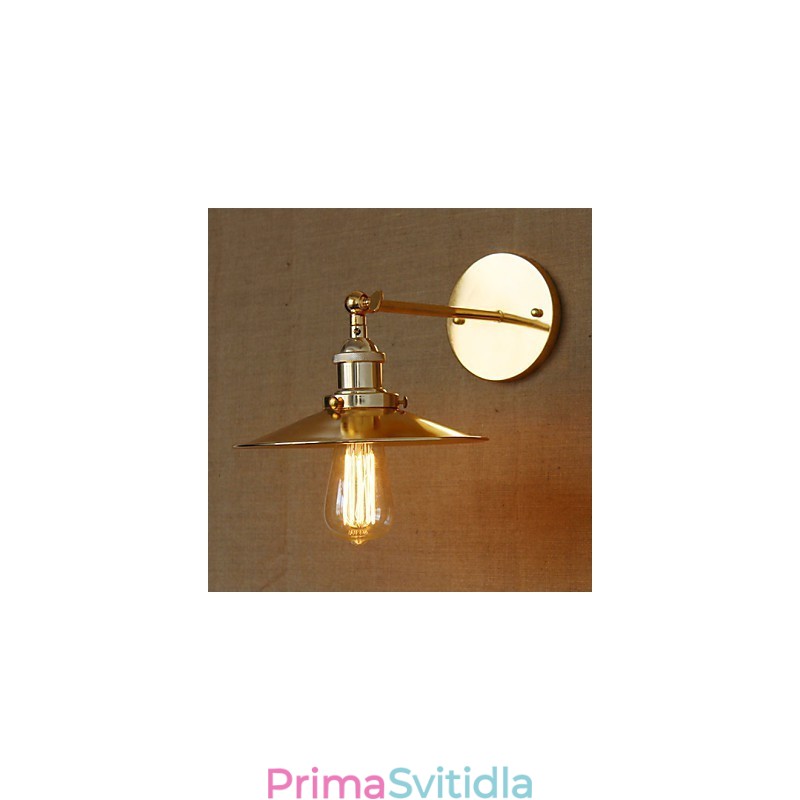 Minimalistický industriální styl vila Nostalgický zlatý deštník před kostelní uličkou zdobená zeď