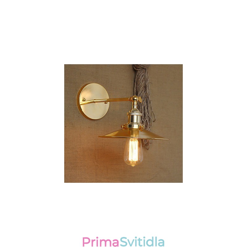 Minimalistický industriální styl vila Nostalgický zlatý deštník před kostelní uličkou zdobená zeď