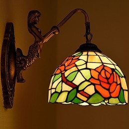 Evropská smluvní svítidla pro venkovské kreativní kované železné nástěnné lampy