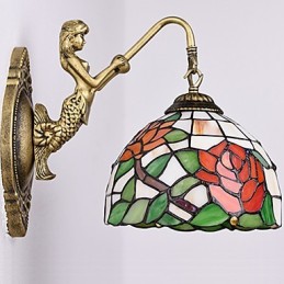 Evropská smluvní svítidla pro venkovské kreativní kované železné nástěnné lampy