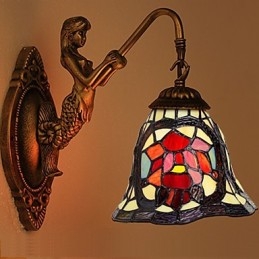 Evropská smluvní svítidla pro venkovské kreativní kované železné nástěnné lampy