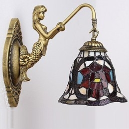 Evropská smluvní svítidla pro venkovské kreativní kované železné nástěnné lampy