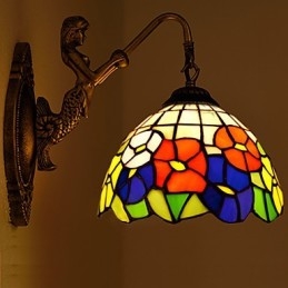 Evropská smluvní svítidla pro venkovské kreativní kované železné nástěnné lampy