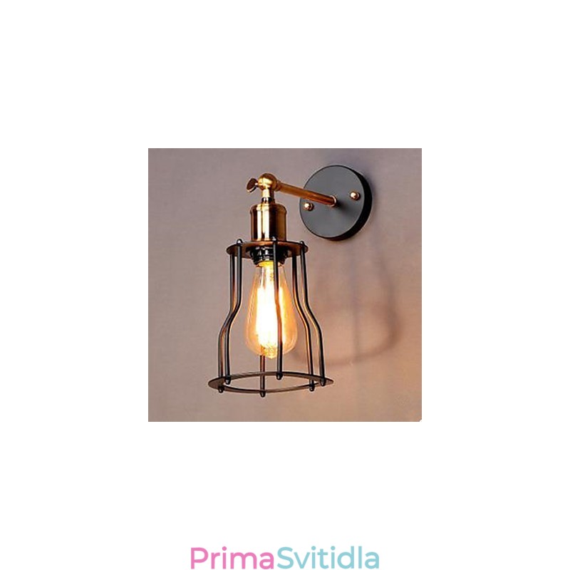 Literatura A umění Návrhář postav železný rám nástěnná lampa