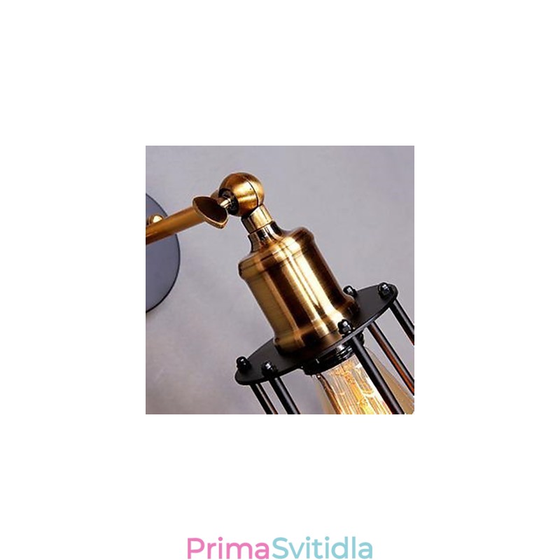 Literatura A umění Návrhář postav železný rám nástěnná lampa