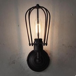 Industriální retro nástěnné svítidlo Vnitřní chodba s jednou hlavou grapefruitová nástěnná lampa