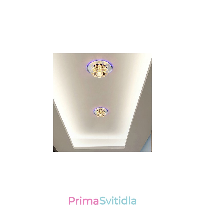 Křišťálová stropní lampa Bodové světlo SMD 3W Creative Lamp Absorb Dome Light