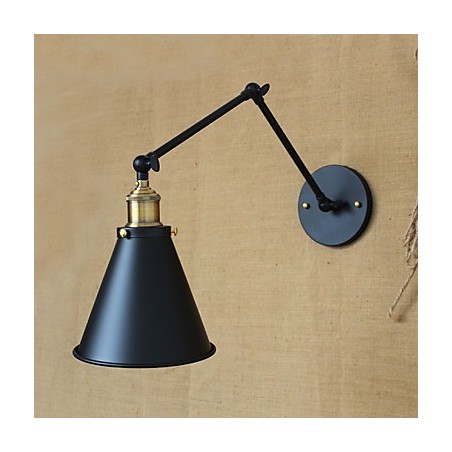 Minimalistická manželská postel s dlouhým ramenem a nástěnná lampa v americkém venkovském pastoračním stylu Vchod do skladu u uličky Minimalistická manželská postel s dlouhým ramenem a nástěnná lampa v americkém venkovském pastoračním stylu Vchod do skladu u uličky
