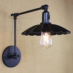 Ložnice Noční lampa Hotelová inženýrská restaurace Retro matný černý pásek s dvojitým vypínačem s dlouhým ramenem