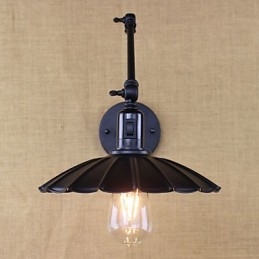 Ložnice Noční lampa Hotelová inženýrská restaurace Retro matný černý pásek s dvojitým vypínačem s dlouhým ramenem