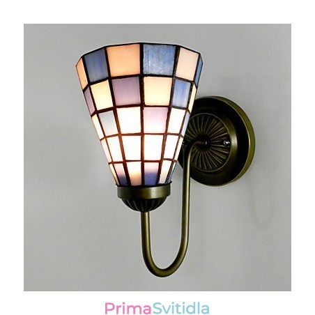 15CM moderní a smluvní lampa z barevného skla nástěnná lampa Inn Blue And White Squares Lights 15CM moderní a smluvní lampa z barevného skla nástěnná lampa Inn Blue And White Squares Lights