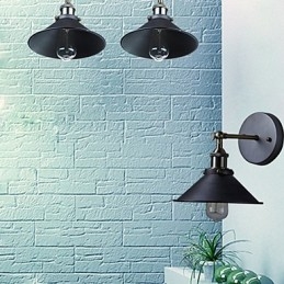 Industrial Vintage Edison Simplicity 1 Světlá nástěnná jídelna Studovna Kancelář Chodba Kovové nástěnné svítidlo
