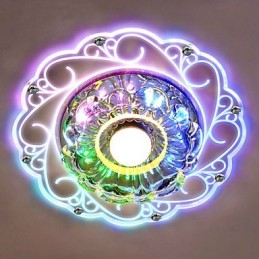 Křišťálová stropní lampa Bodové svítidlo SMD 3W kreativní lampa tubusové světlo Barevné kopulovité světlo