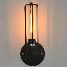 Americká Vintage železná nástěnná lampa
