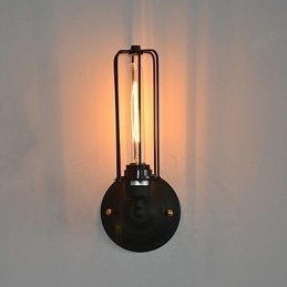 Americká Vintage železná nástěnná lampa