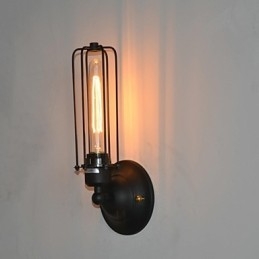 Americká Vintage železná nástěnná lampa