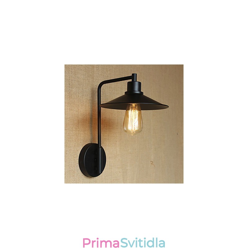 Retro dekorativní kované železné nástěnné svítidlo