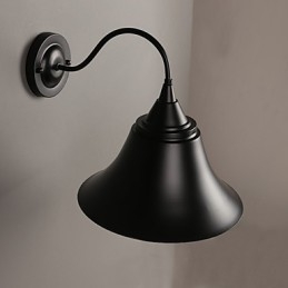 Designová nástěnná lampa ve stylu Duds Loft ve starém černém železném uzávěru