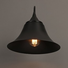 Designová nástěnná lampa ve stylu Duds Loft ve starém černém železném uzávěru