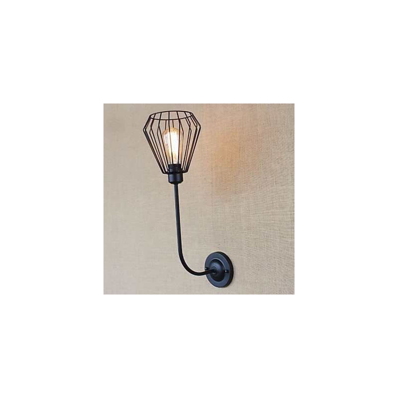 American Country Creative Iron Elbow Antique Single Head Lamp Bedside