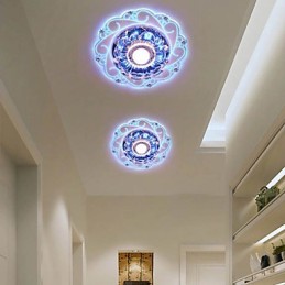 Křišťálová stropní lampa Bodové svítidlo SMD 3W kreativní lampa tubusové světlo Barevné kopulovité světlo