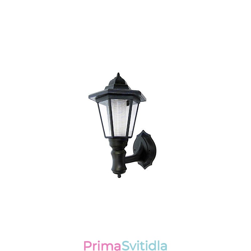 Solární energie nástěnné světlo černý odstín
