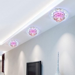 Kruhové křišťálové světlo trubice stropní lampy k pohlcování světla kupolové lampy