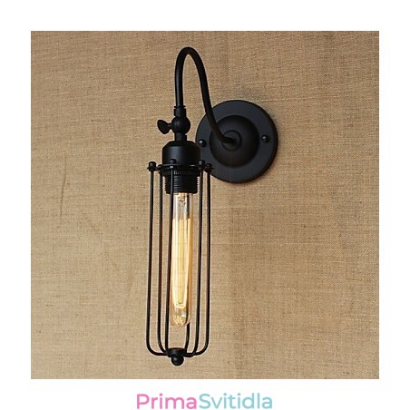 Umělecká minimalistická matná černá americká venkovská lampa do obývacího pokoje Ložnice Nástěnná lampa s balkónem Noční lampa