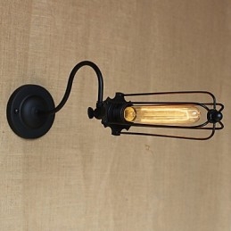 Umělecká minimalistická matná černá americká venkovská lampa do obývacího pokoje Ložnice Nástěnná lampa s balkónem Noční lampa