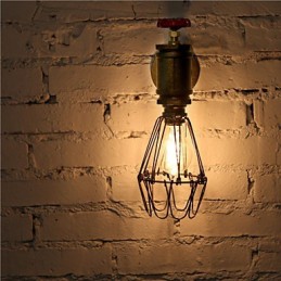 Vintage průmyslové nástěnné lampy na vodovodní potrubí Loft Edison Light pro nástěnná svítidla baru a restaurace