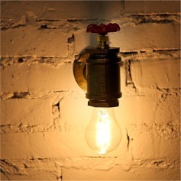 Vintage průmyslové nástěnné lampy na vodovodní potrubí Loft Edison Light pro nástěnná svítidla baru a restaurace