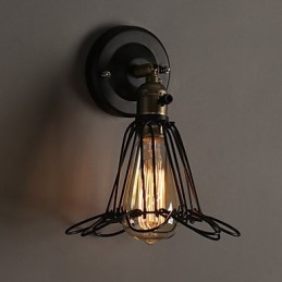 American Country Loft Restoring Ancient Ways Nástěnná lampa z tepaného železa Nástěnná lampa Light