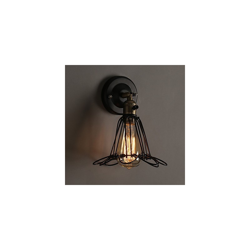 American Country Loft Restoring Ancient Ways Nástěnná lampa z tepaného železa Nástěnná lampa Light