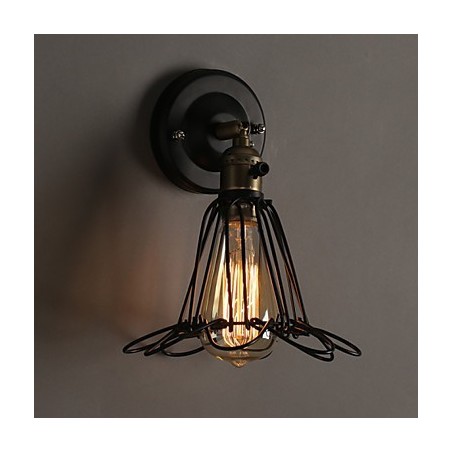 American Country Loft Restoring Ancient Ways Nástěnná lampa z tepaného železa Nástěnná lampa Light American Country Loft Restoring Ancient Ways Nástěnná lampa z tepaného železa Nástěnná lampa Light