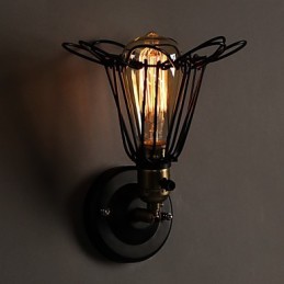 American Country Loft Restoring Ancient Ways Nástěnná lampa z tepaného železa Nástěnná lampa Light