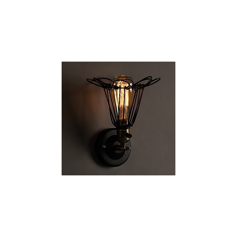 American Country Loft Restoring Ancient Ways Nástěnná lampa z tepaného železa Nástěnná lampa Light