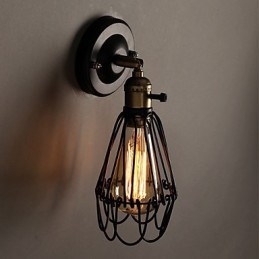 American Country Loft Restoring Ancient Ways Nástěnná lampa z tepaného železa Nástěnná lampa Light