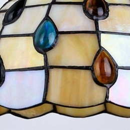 Evropská středomořská smluvní venkovská kreativní kovaná nástěnná lampa Skleněná světla