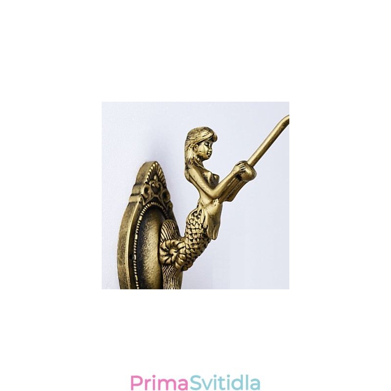 Evropská středomořská smluvní venkovská kreativní kovaná nástěnná lampa Skleněná světla