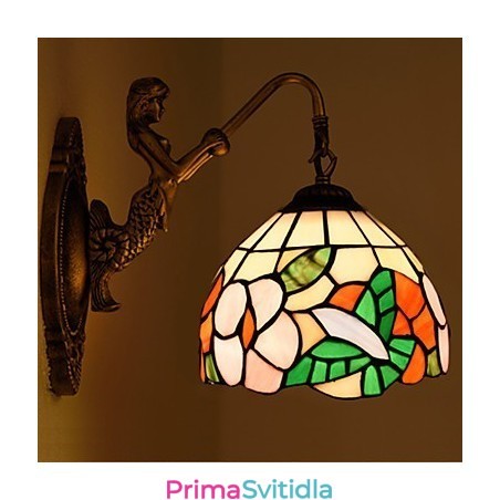 Evropská smluvní venkovská kreativní kovaná nástěnná lampa Skleněná světla Evropská smluvní venkovská kreativní kovaná nástěnná lampa Skleněná světla