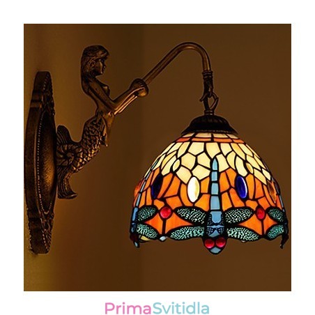 Evropská smluvní venkovská kreativní kovaná nástěnná lampa Skleněná světla Evropská smluvní venkovská kreativní kovaná nástěnná lampa Skleněná světla