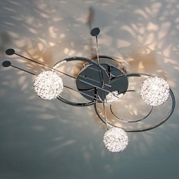 Moderní moderní galvanicky pokovená zapuštěná montáž