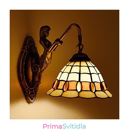 Evropská smluvní venkovská kreativní kovaná nástěnná lampa Skleněná světla Evropská smluvní venkovská kreativní kovaná nástěnná lampa Skleněná světla