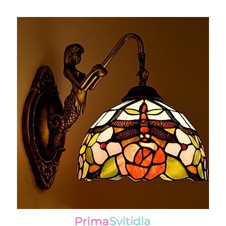 Evropská smluvní venkovská kreativní kovaná nástěnná lampa Skleněná světla Evropská smluvní venkovská kreativní kovaná nástěnná lampa Skleněná světla