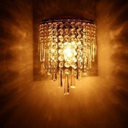 Moderní módní křišťálové nástěnné lampy Postelové osvětlení Crystal Wall Lamp