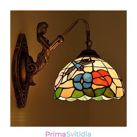 Evropská smluvní venkovská kreativní kovaná nástěnná lampa Skleněná světla Evropská smluvní venkovská kreativní kovaná nástěnná lampa Skleněná světla